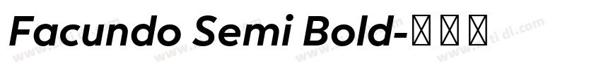 Facundo Semi Bold字体转换